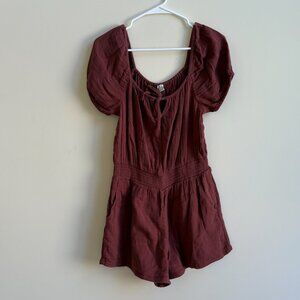 Women's Aerie Romper - Maroon (Size S)
